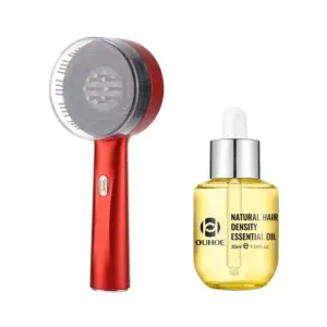 pente massageador capilar vibratório luz vermelha