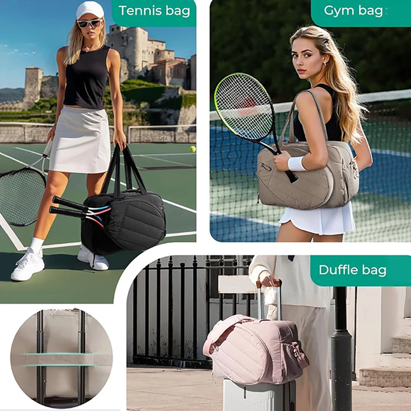 Bolsa Raquete Tênis Badminton Grande Capacidade Viagem Esportiva - Imagem 2