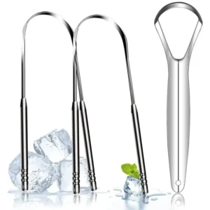 kit limpadores de língua aço inoxidável