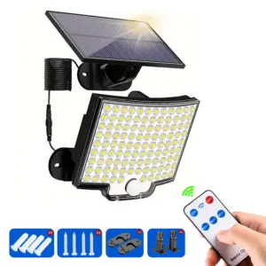 luz solar externa 106 leds