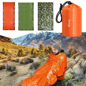 saco de dormir de emergência mylar