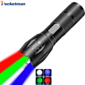 lanterna led 4 cores usb