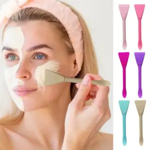 escova de silicone dupla cabeça para máscara facial