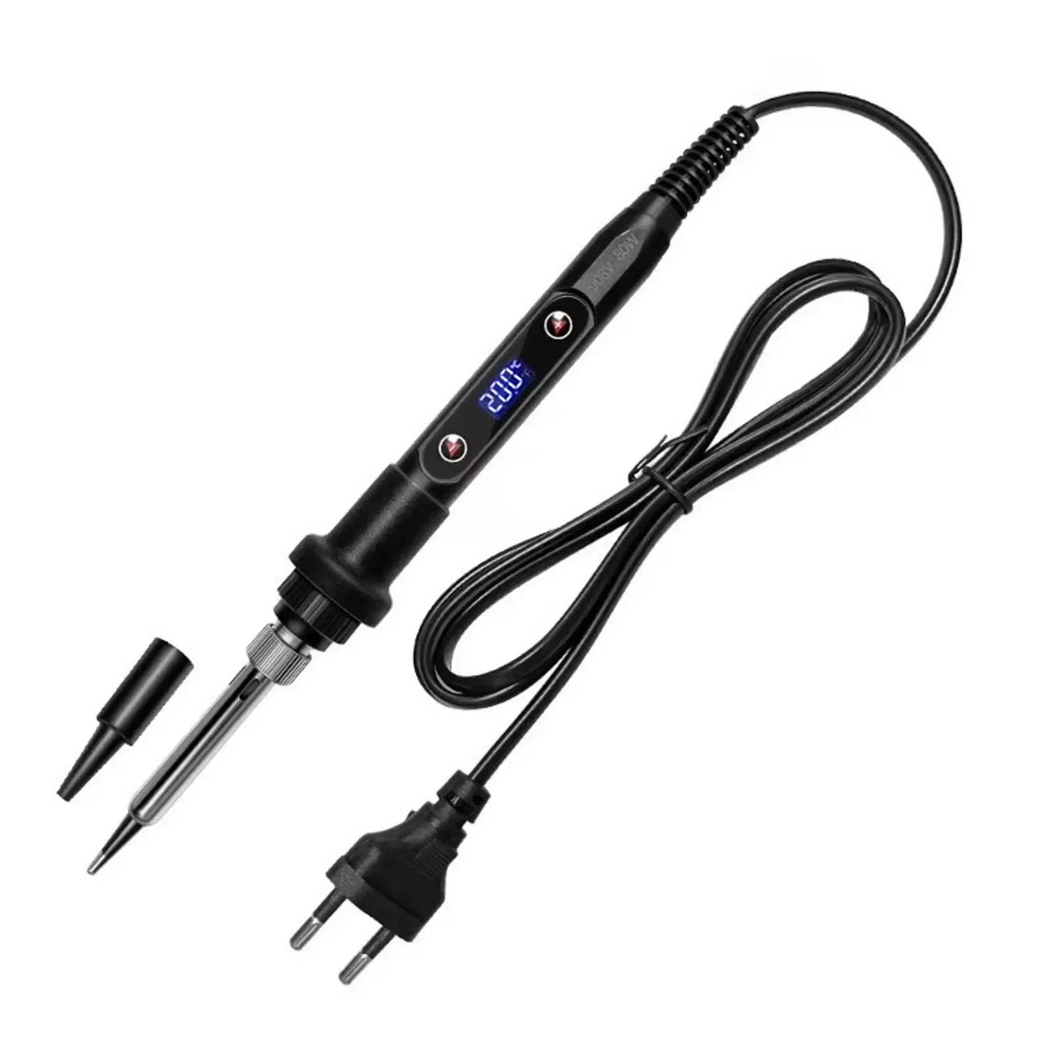 Ferro Digital para Extensões de Cabelo Queratina Vermelho - Imagem 4