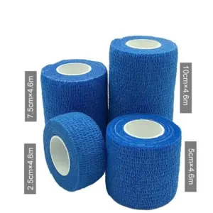 bandagem elástica autoadesiva azul
