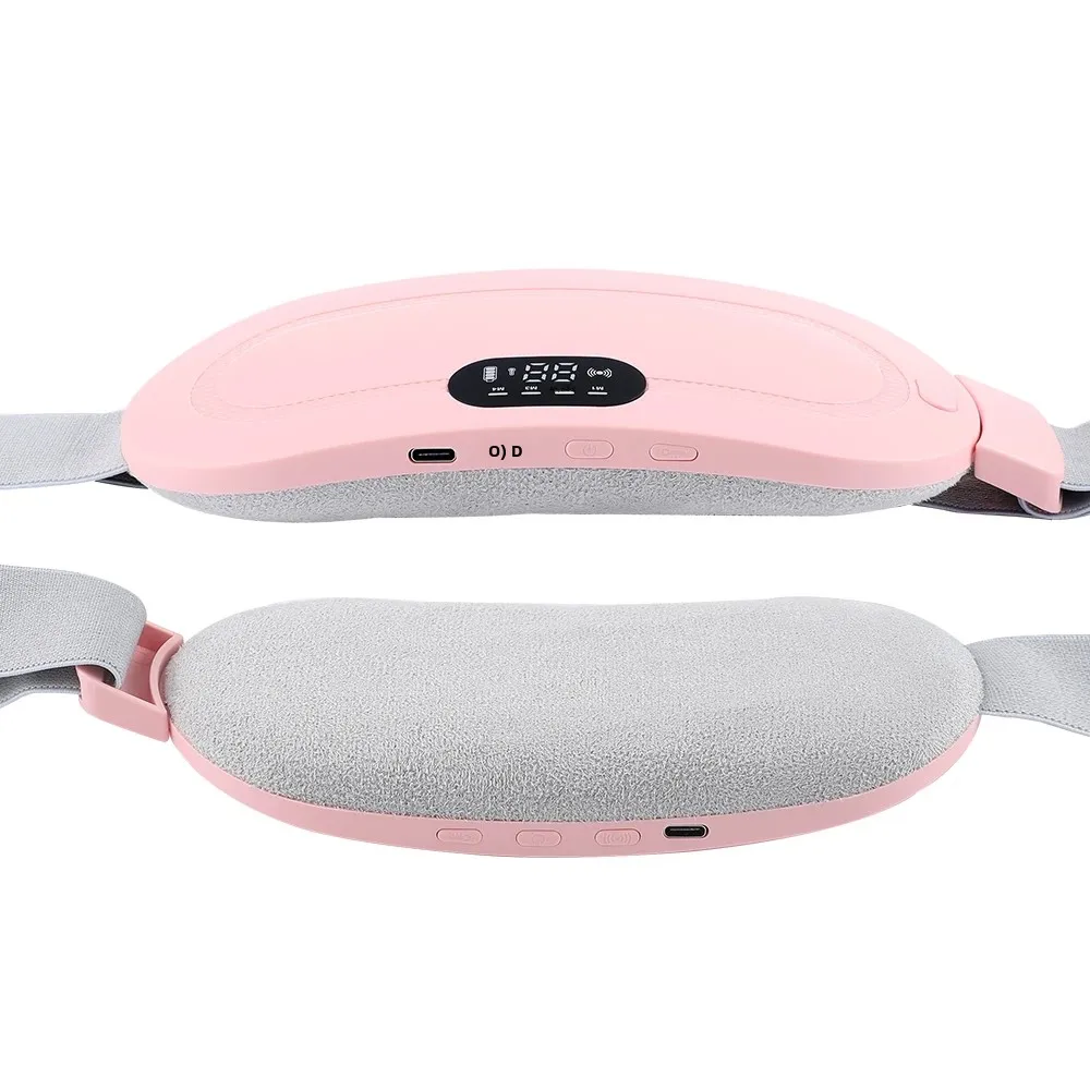 Cinto de Massagem Vibratório com Aquecimento Abdominal Rosa - Imagem 6