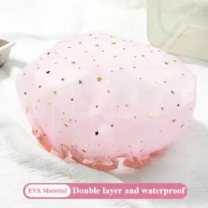 touca de banho estrelada