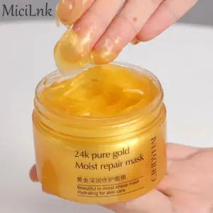 máscara facial 24k ouro colágeno