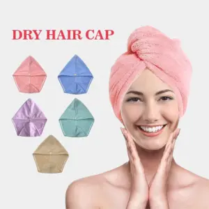 toalha de cabelo microfibra