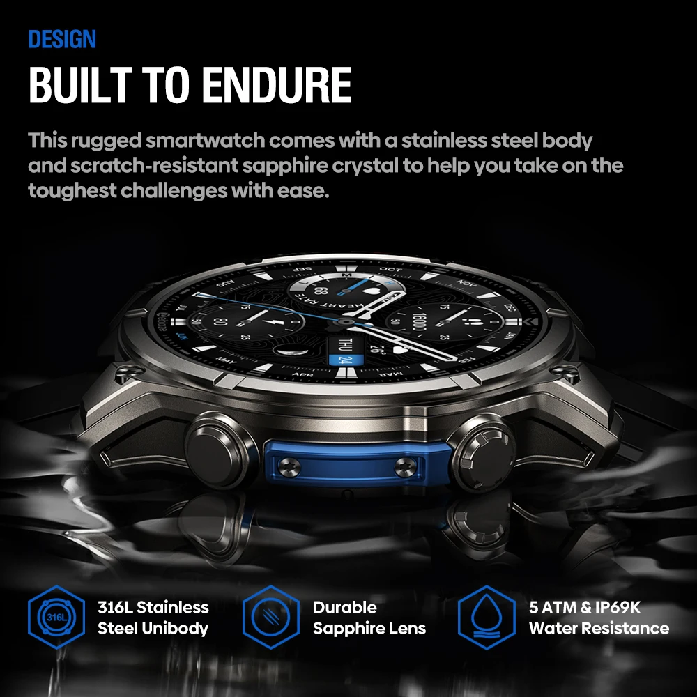 Zeblaze Vibe 8 Smartwatch Chamadas de Voz 1.43" AMOLED Cinza - Imagem 5