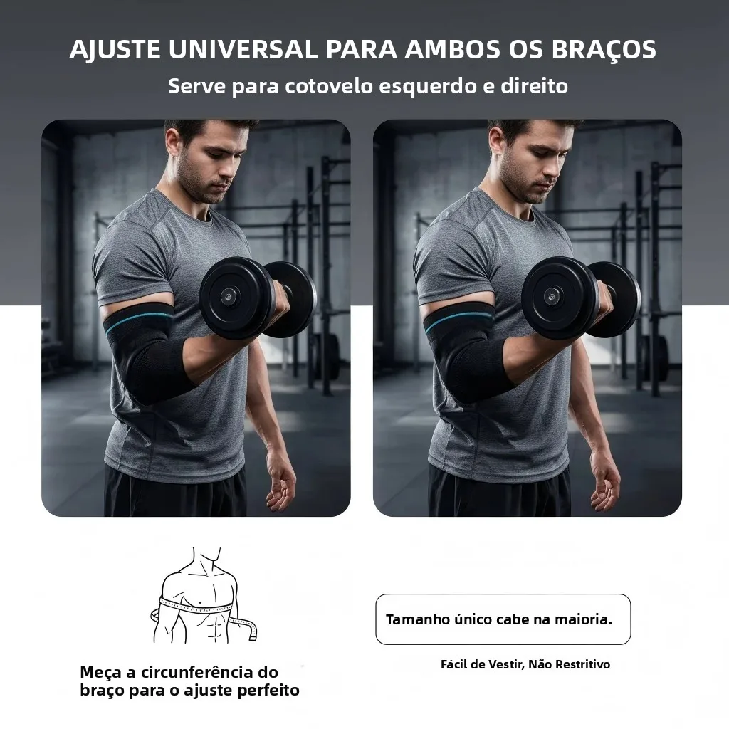 Manga Compressão VBOSI Cotovelo Tricô 3D Unissex - Imagem 5
