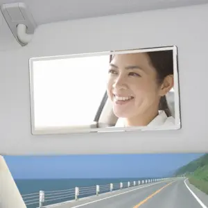 espelho de maquiagem portátil para carro