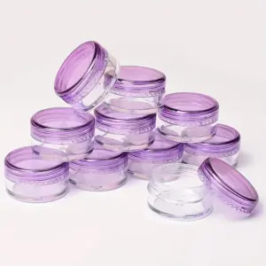 frasco cosmético plástico transparente