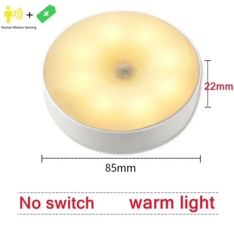 Luz Noturna Sensor Movimento Branco Quente/Frio Ajustável - Imagem 6