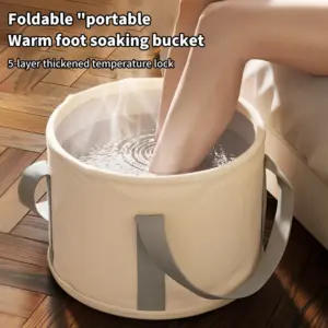 balde dobrável portátil para pés