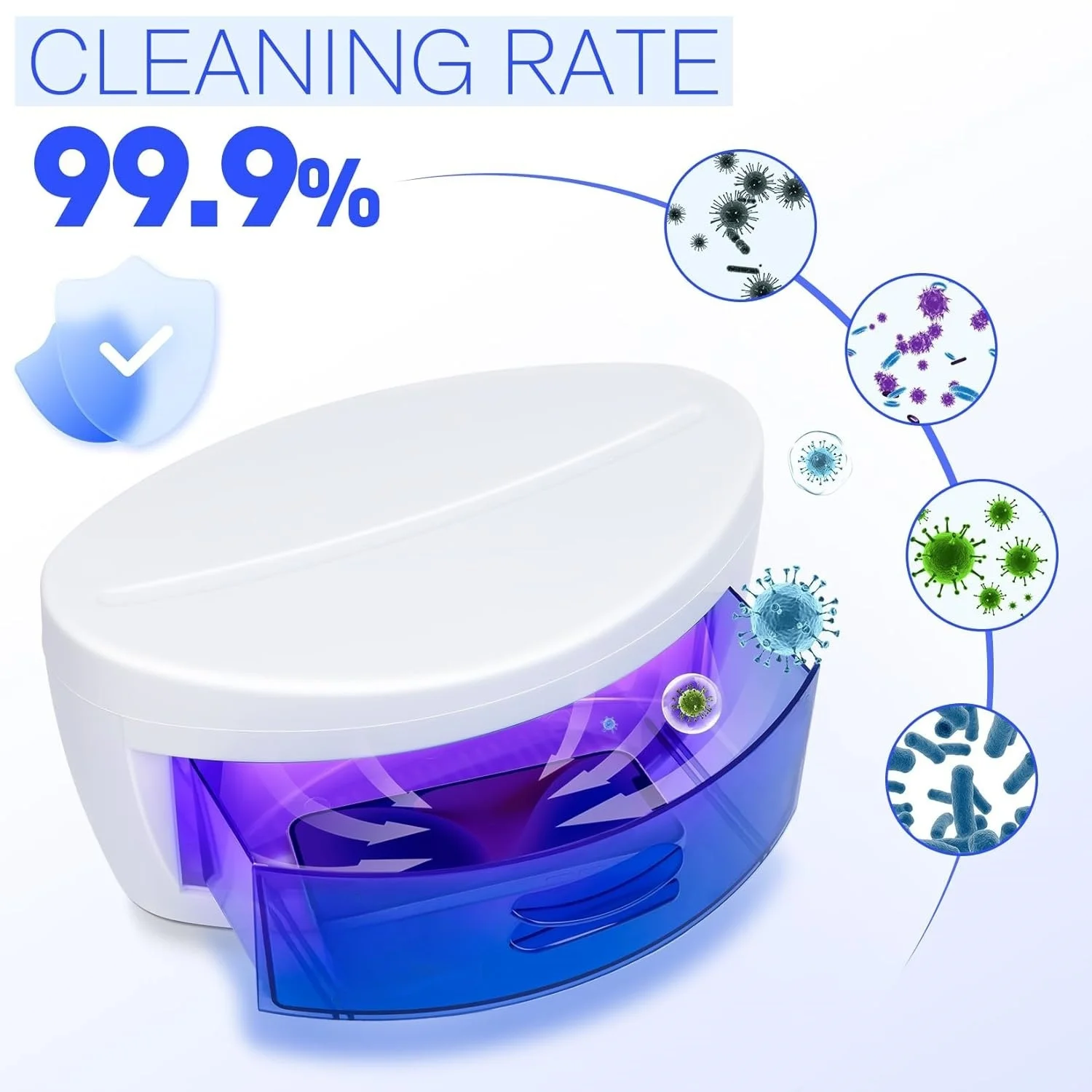 Esterilizador UV 8W para ferramentas de unhas tipo gaveta - Imagem 4