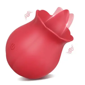 vibrador de língua rosa