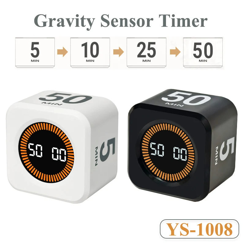 temporizador digital cubo sensor gravidade