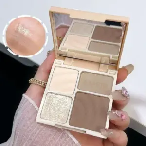 paleta de contorno e iluminador 4 cores