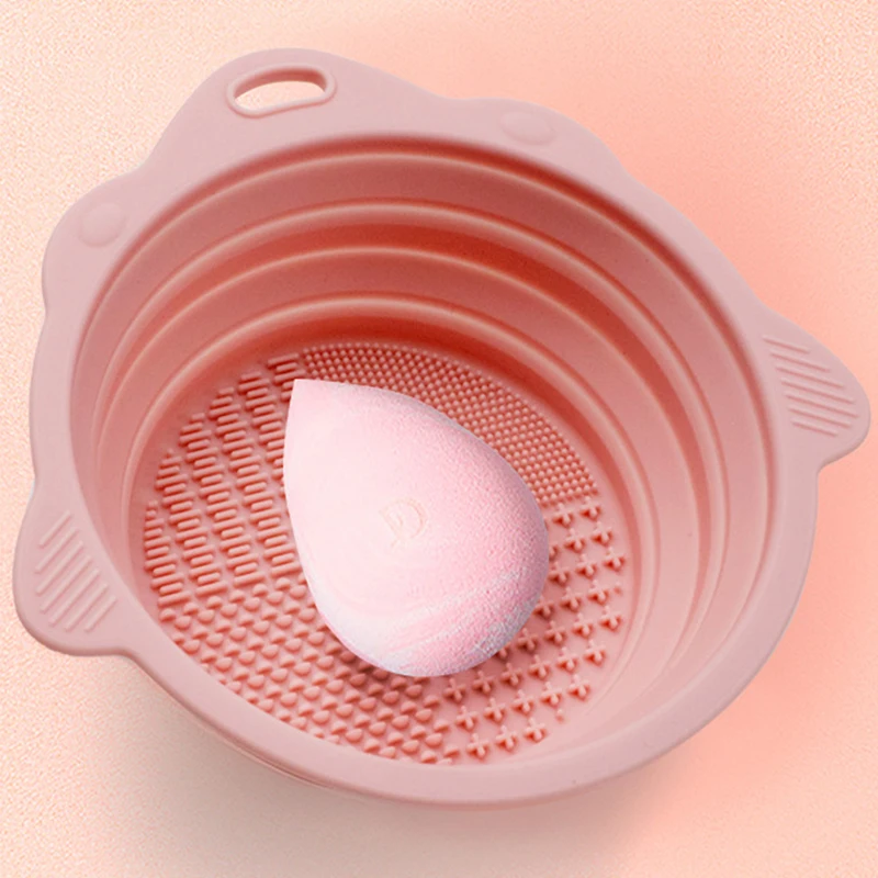 Limpador de Pincel de Maquiagem Tigela Rosa - Imagem 3