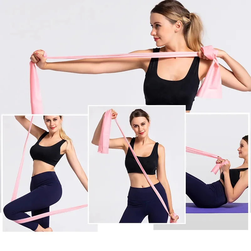 Faixa Elástica de Resistência para Yoga Pilates Látex Natural - Imagem 5