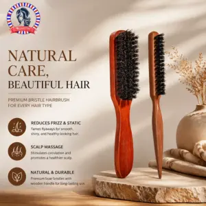 escova de cabelo com cerdas premium