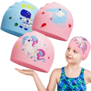 touca de natação infantil silicone