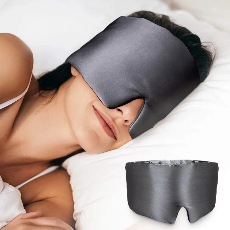 máscara de dormir de seda