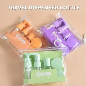conjunto 7 frascos viagem recarregáveis