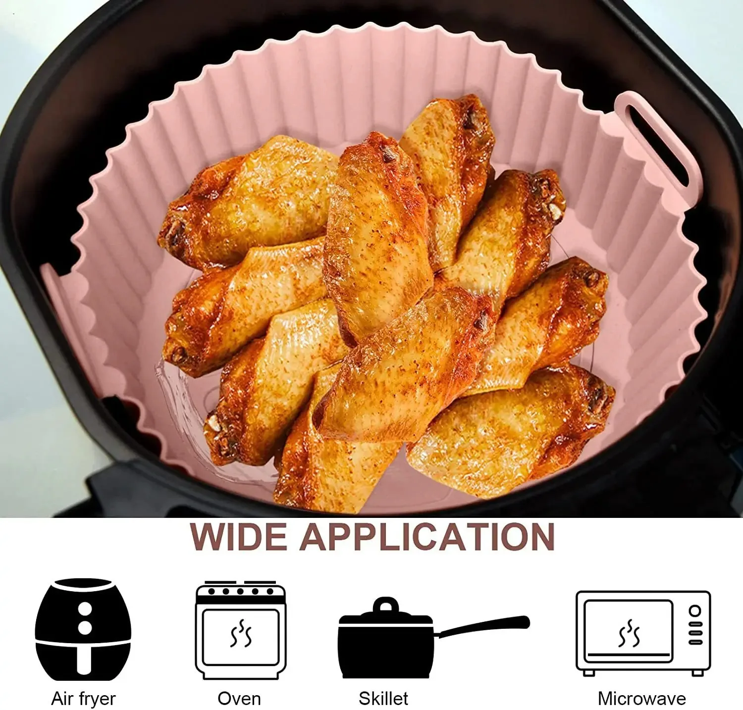 forma de silicone para air fryer