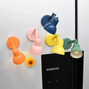 mini lâmpada magnética geladeira