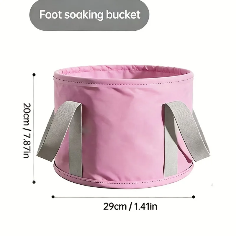 Banheira Portátil Dobrável para Pés Rosa - Imagem 2