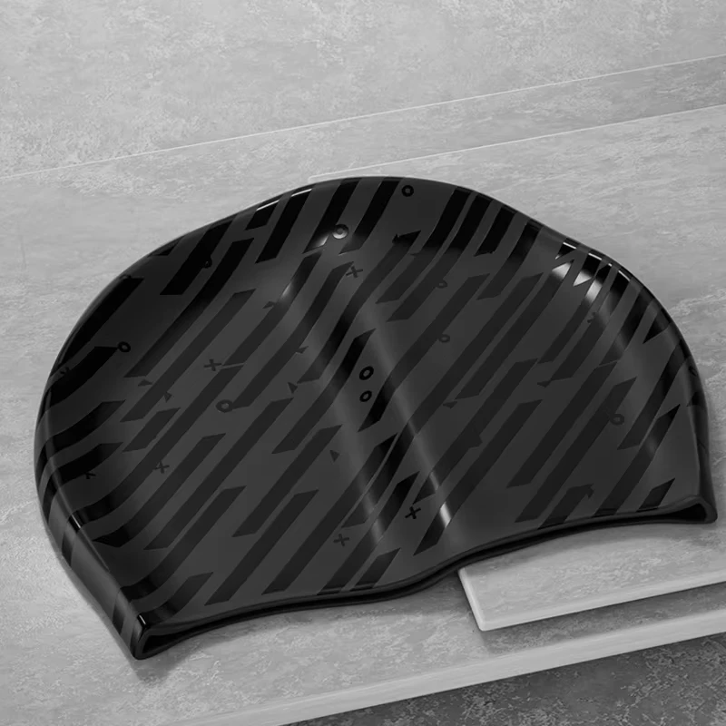 Touca de Natação SHIQIAN Silicone Vermelho - Imagem 3
