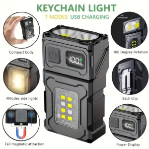 mini lanterna de bolso LED recarregável