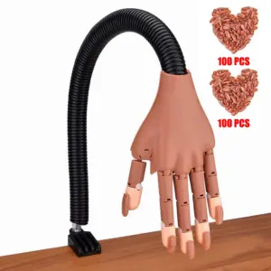 mão de treino para unhas acrílicas
