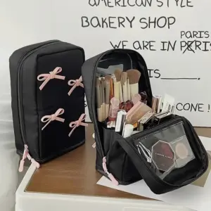 bolsa organizadora de pincéis de maquiagem