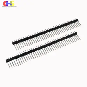 conector de pinos fileira única 2.54mm