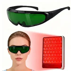 óculos de proteção luz vermelha