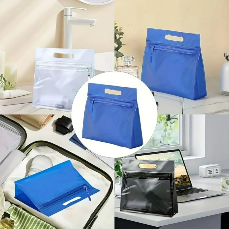 Bolsa Impermeável Transparente PVC Fosco para Roupas Molhadas - Imagem 6