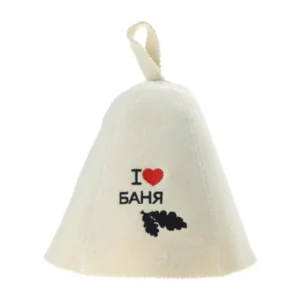 chapéu de sauna de feltro de lã