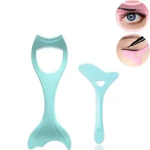 conjunto estêncil aplicador delineador