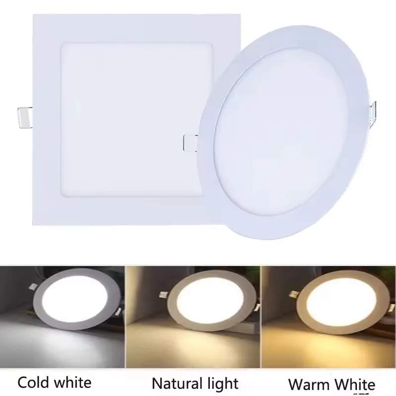 painel led downlight embutido