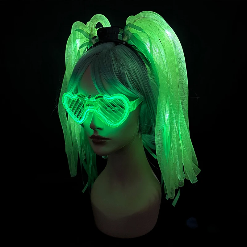 Tiara Luminosa de Fitas Brilhantes para Festas - Imagem 3