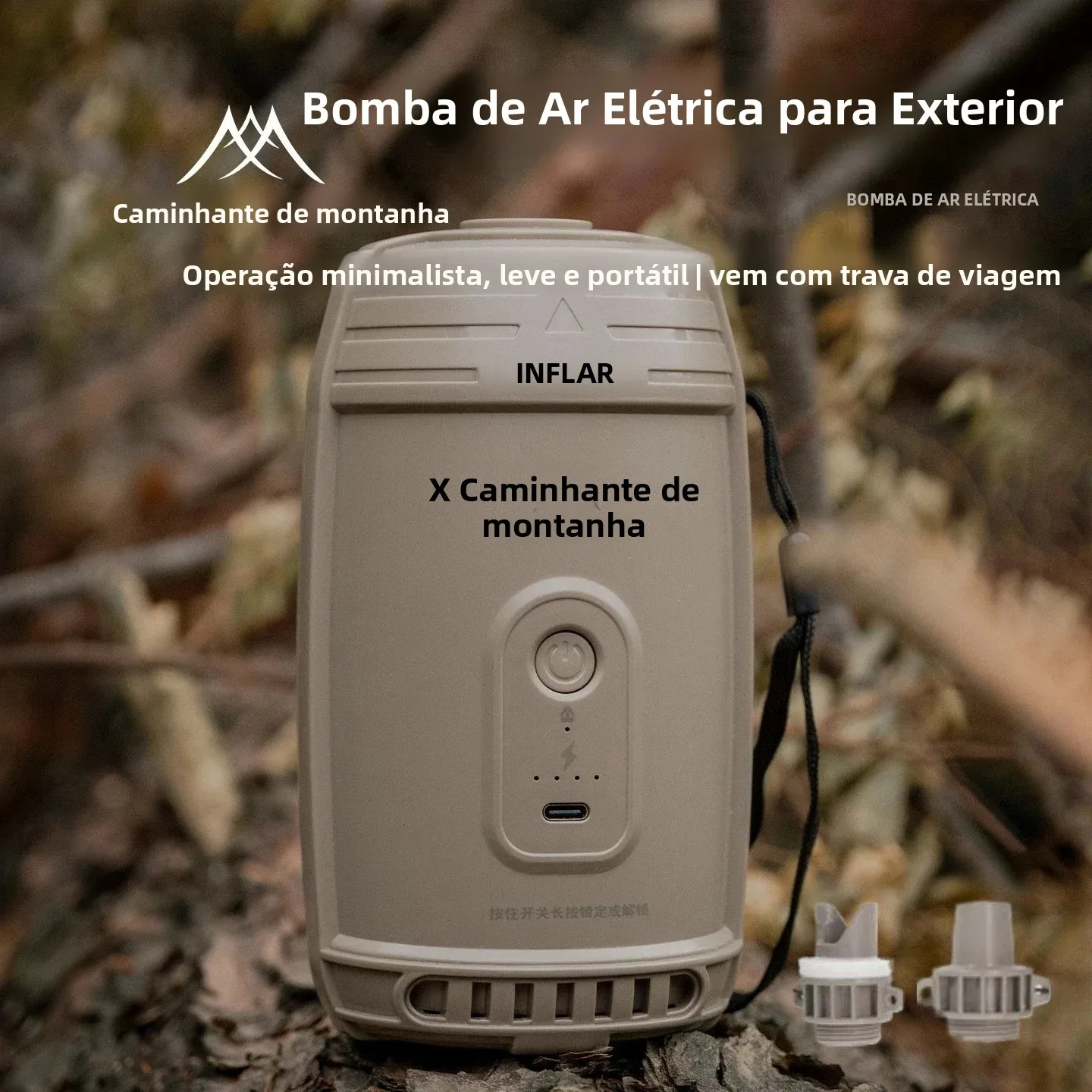 bomba de ar portátil usb