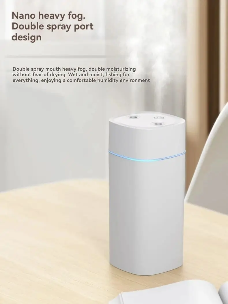 Umidificador USB de Dupla Saída 600ml/h Branco - Imagem 5