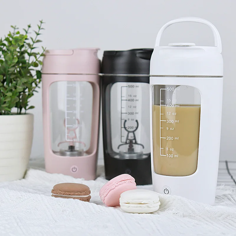 Garrafa Shaker Elétrica Portátil USB 650ml Recarregável - Imagem 4