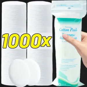almofadas de algodão para limpeza facial