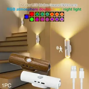 luz noturna led com sensor de movimento