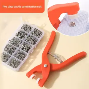 kit botão de pressão com alicate