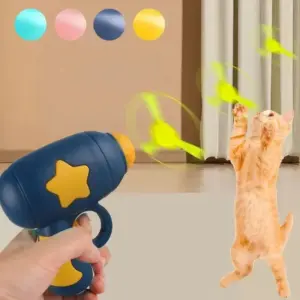 mini pistola lançadora de disco para gatos